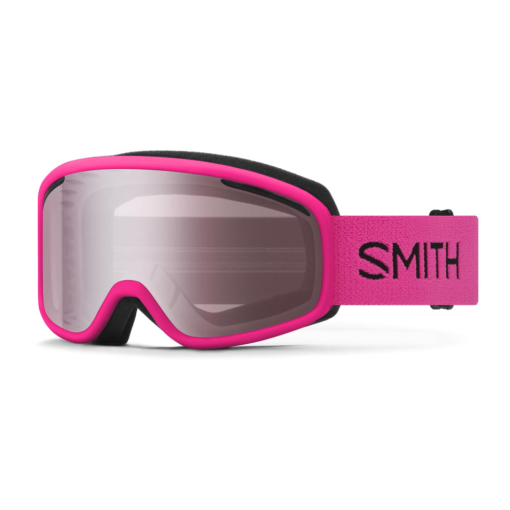 SMITH Vogue front profile in Lectric Flamingo showing clear field of view and style