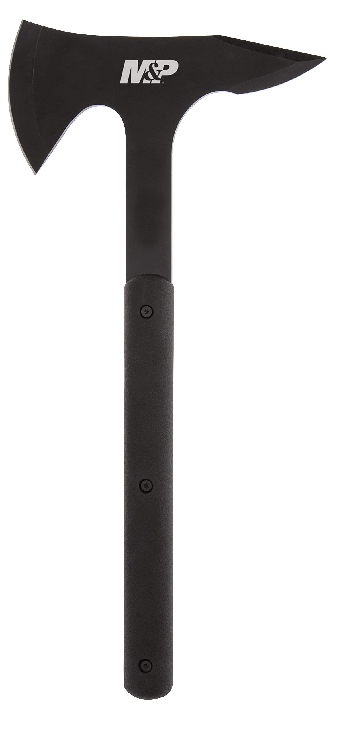 Smith & Wesson axe front view showing full 16.5 inch profile and chopping capability