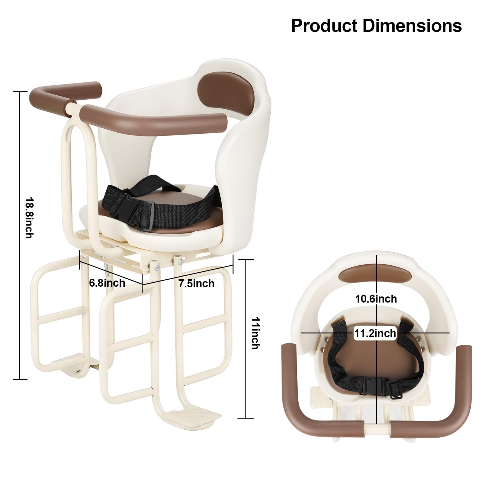 SNMUMU closeup of cushioned padding and adjustable harness for comfortable rides