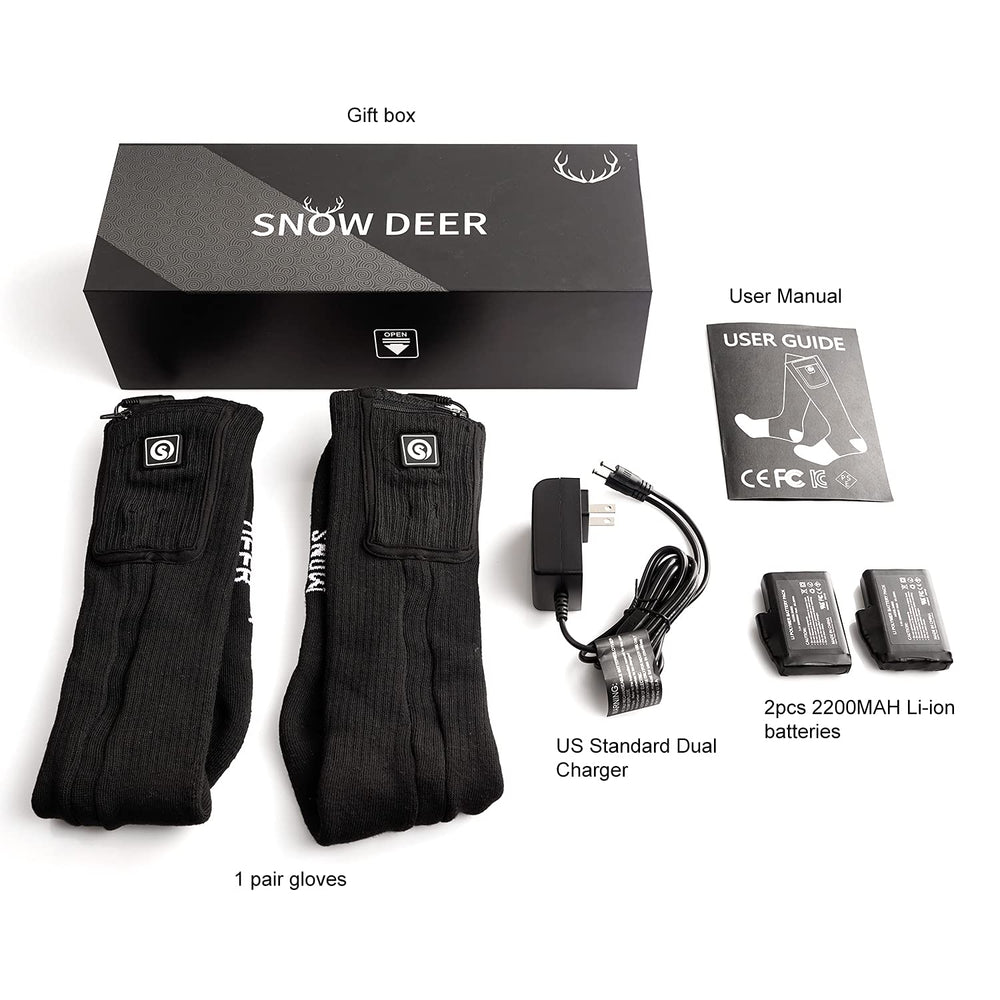 SNOW DEER product box with accessories showing ready-to-use convenience