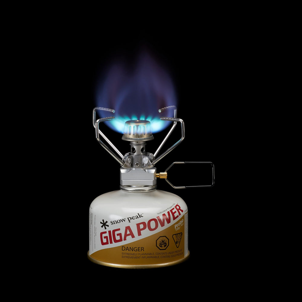 Snow Peak GigaPower folded compact in carry case for lightweight transport benefit