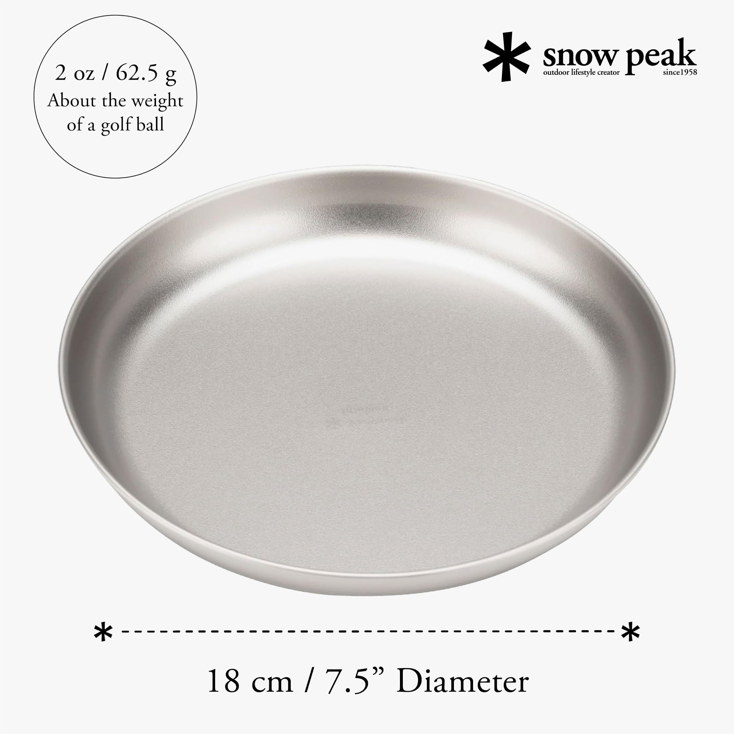 Snow Peak plate with sandwich showing practical outdoor dining use