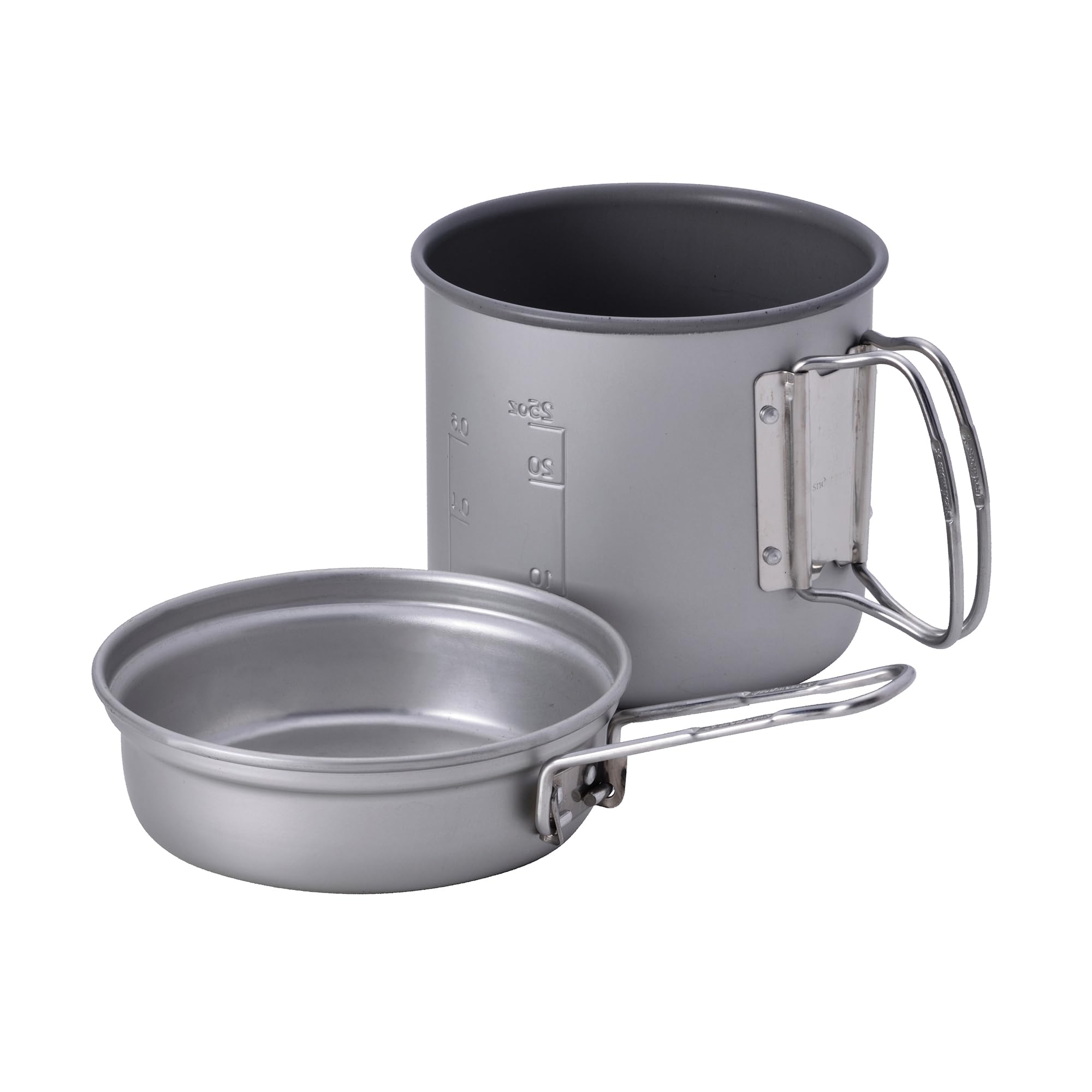 Snow Peak Trek 900 front view showing lightweight pot and frypan for compact cooking