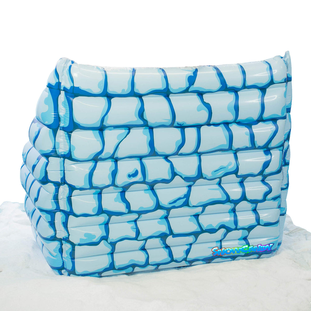 SNOWCANDY folded flat bunker in storage bag showing compact portability and easy storage