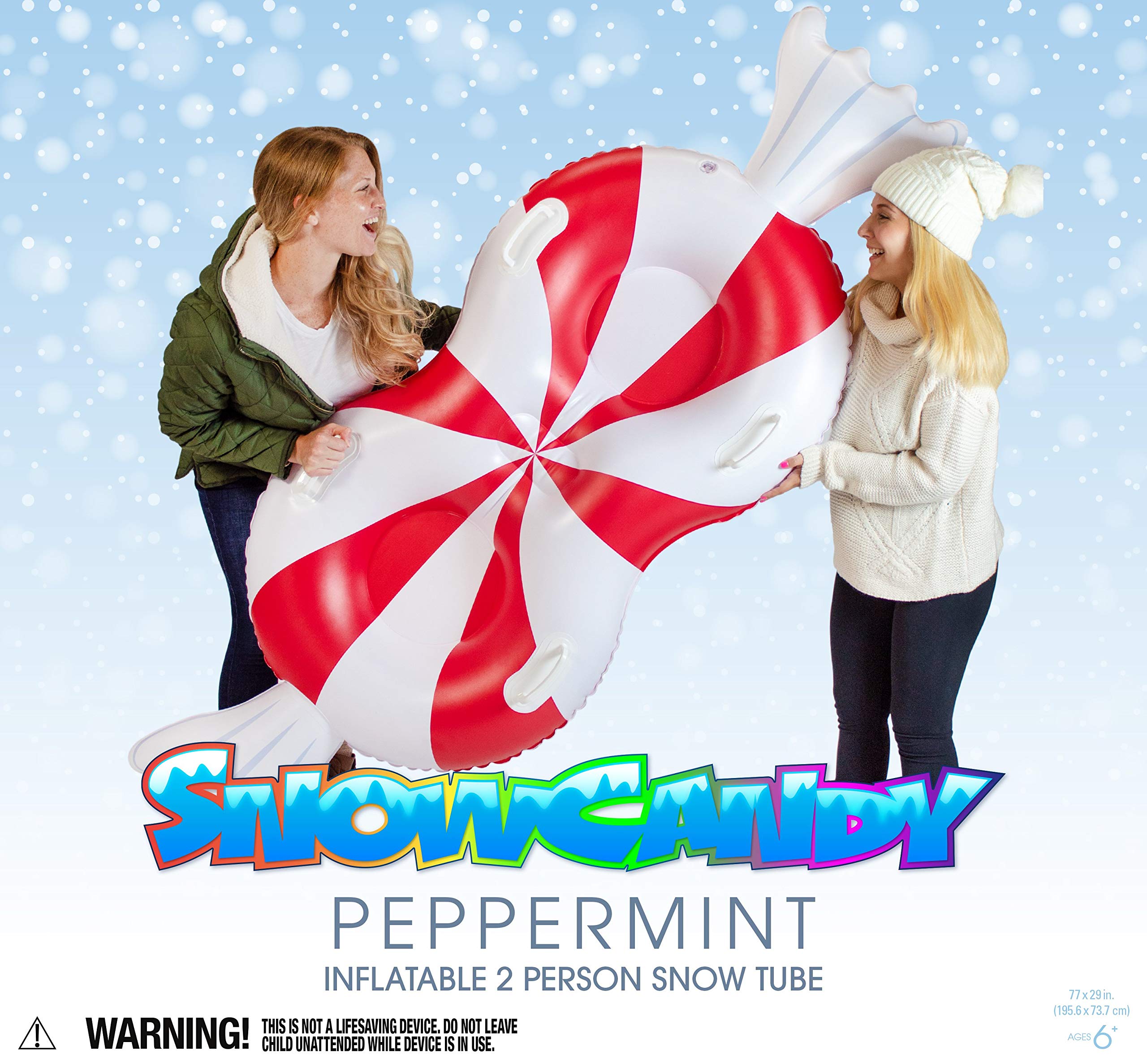 SNOWCANDY in use with family riding together on a gentle slope