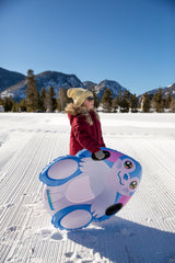 SNOWCANDY side profile on snow illustrating smooth glide