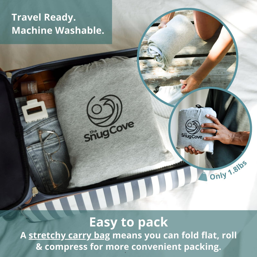 Two Snug Cove liners zipped together showing expanded sleep surface for couples