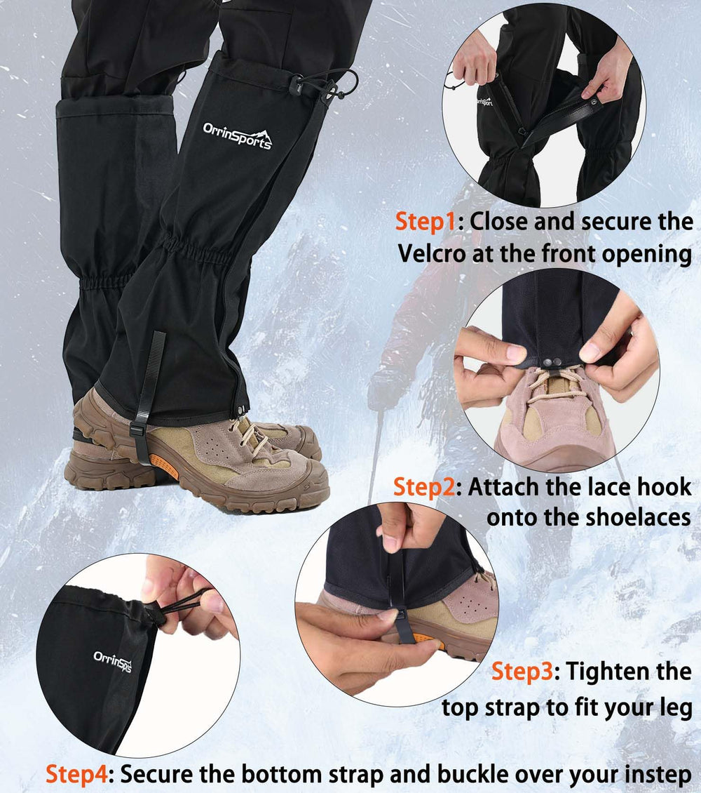 SnuYucto side profile on hiking boot showing coverage and seal