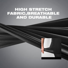 Soared detail of reinforced stitching and diving fabric protecting pads
