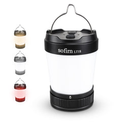 sofirn LT1S front view showing lantern and easy controls, reliable illumination