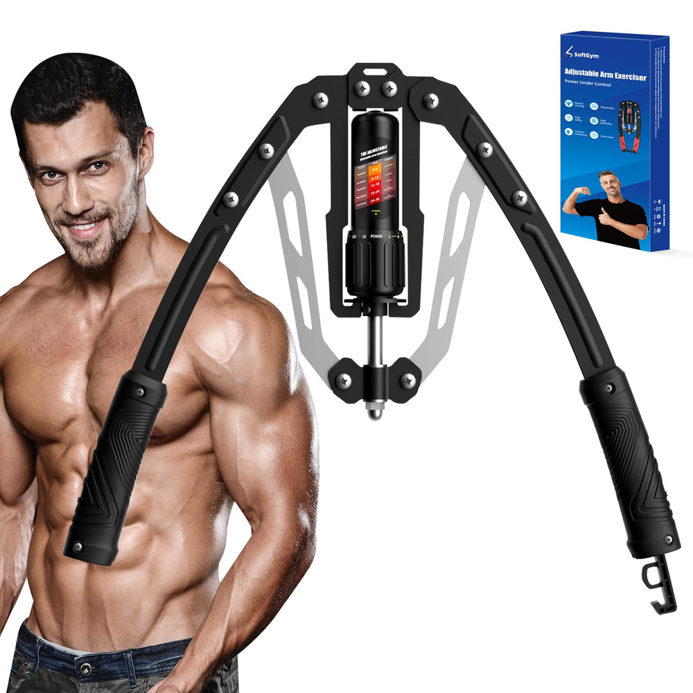 SoftGym front view of trainer showing compact frame and foldable design benefits