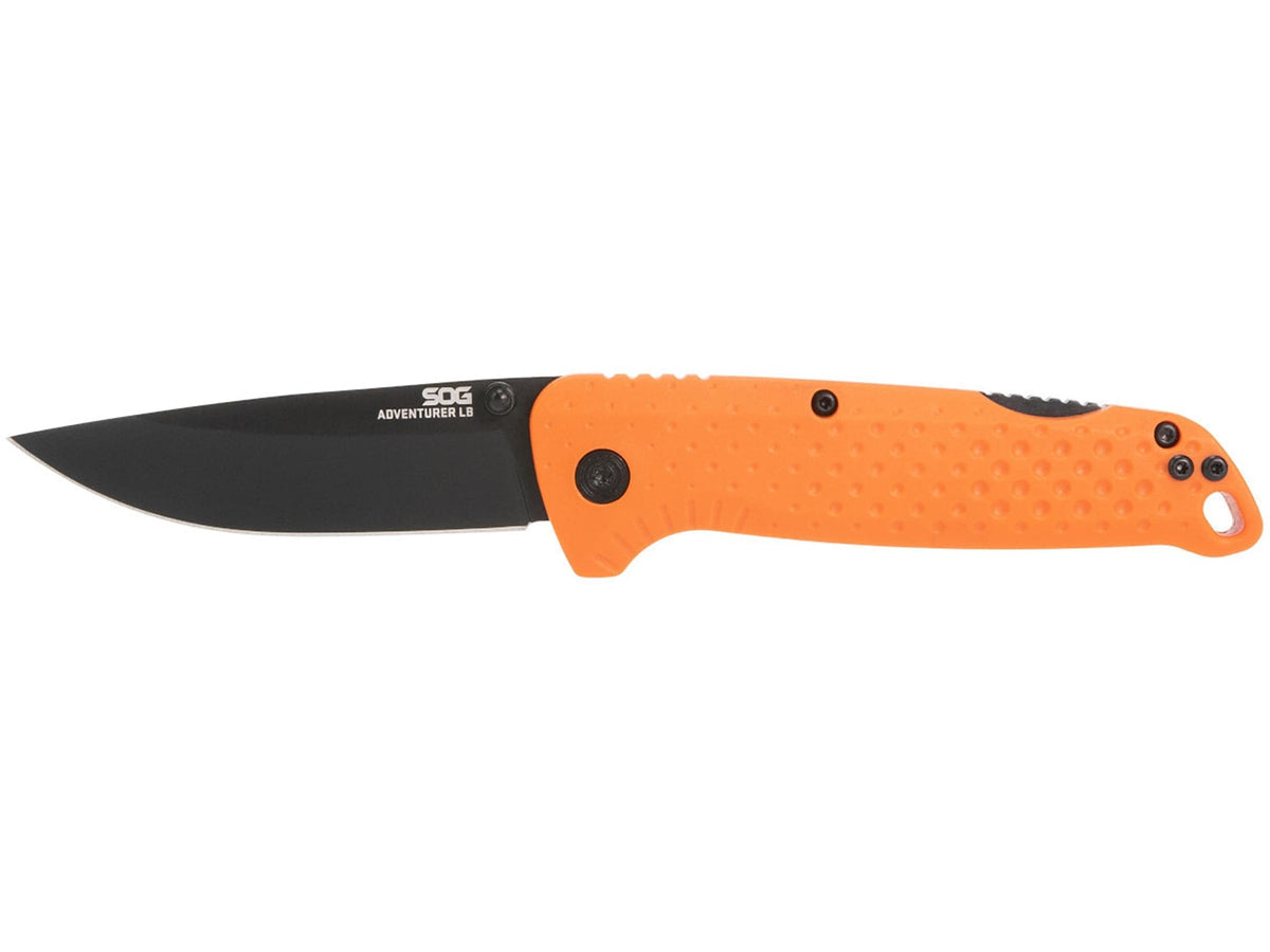SOG Adventurer LB front profile showing blade and handle, reliable everyday carry