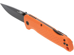SOG Adventurer LB handle texture view in GRN, secure non-slip grip benefit