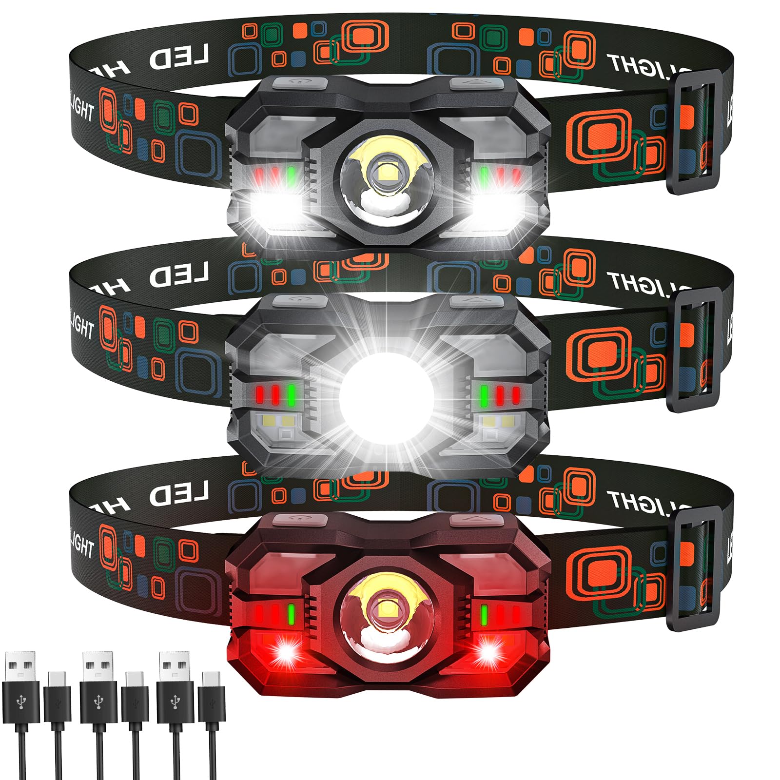 Sogdeco front view headlamp showing compact design and bright beam benefit