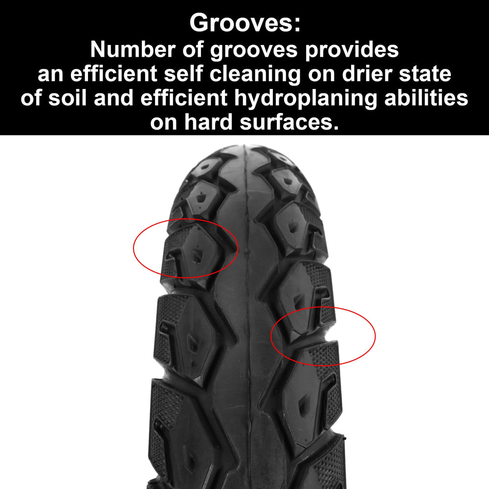 SOGIME tire mounted on e-scooter wheel demonstrating real-world fit and stability