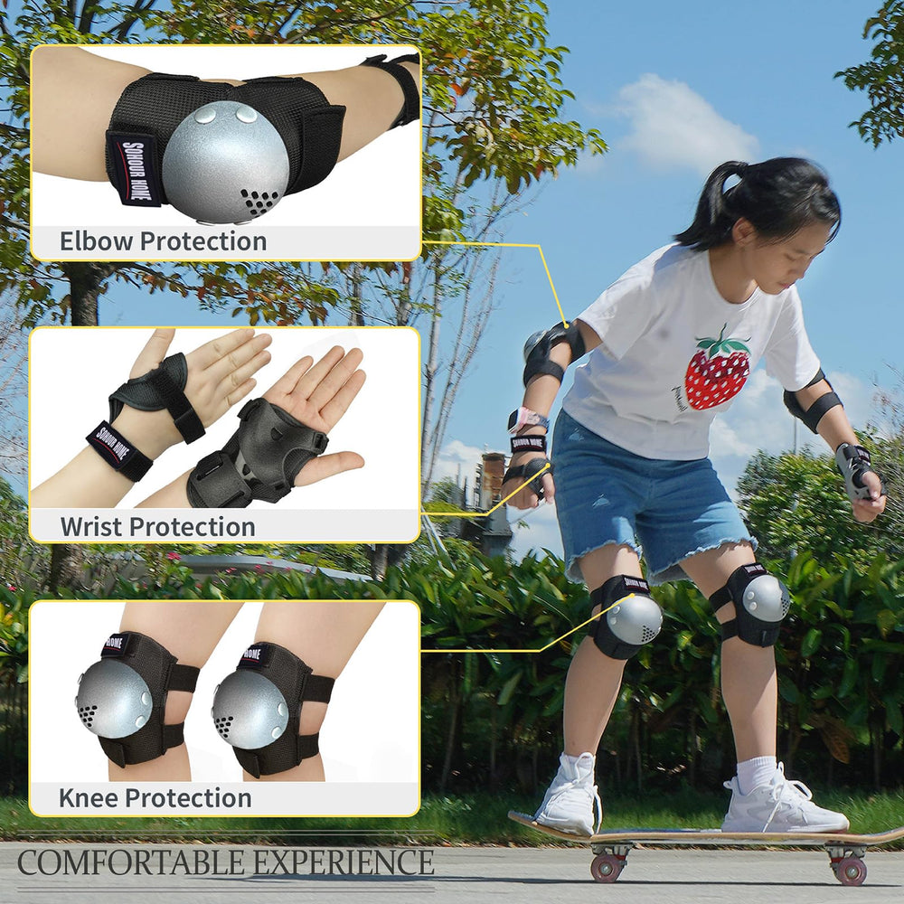 SOHOUR HOME knee pad close-up showing abrasion-resistant PVC shell and impact protection
