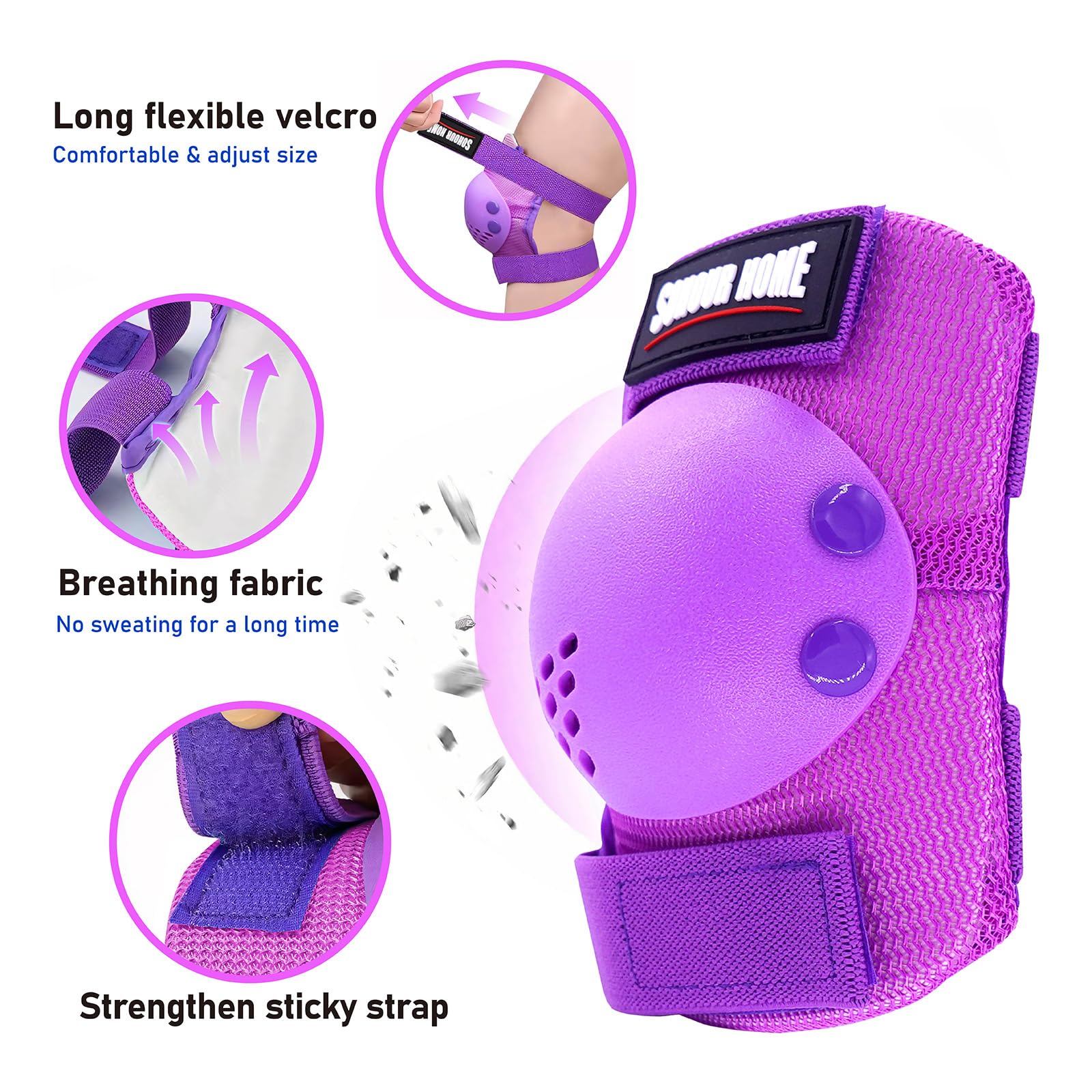 SOHOUR HOME wrist guard detail showing rigid support and safer fall landing