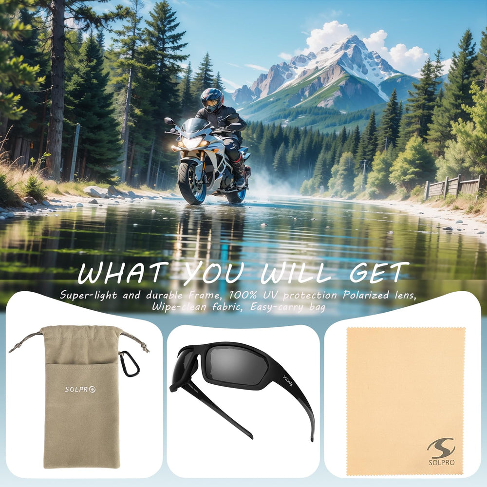 SOL PRO with microfiber pouch and cleaning bag for storage