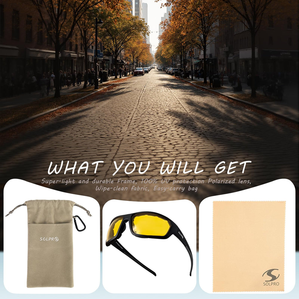 SOL PRO with microfiber bag and pouch showing easy storage and protection