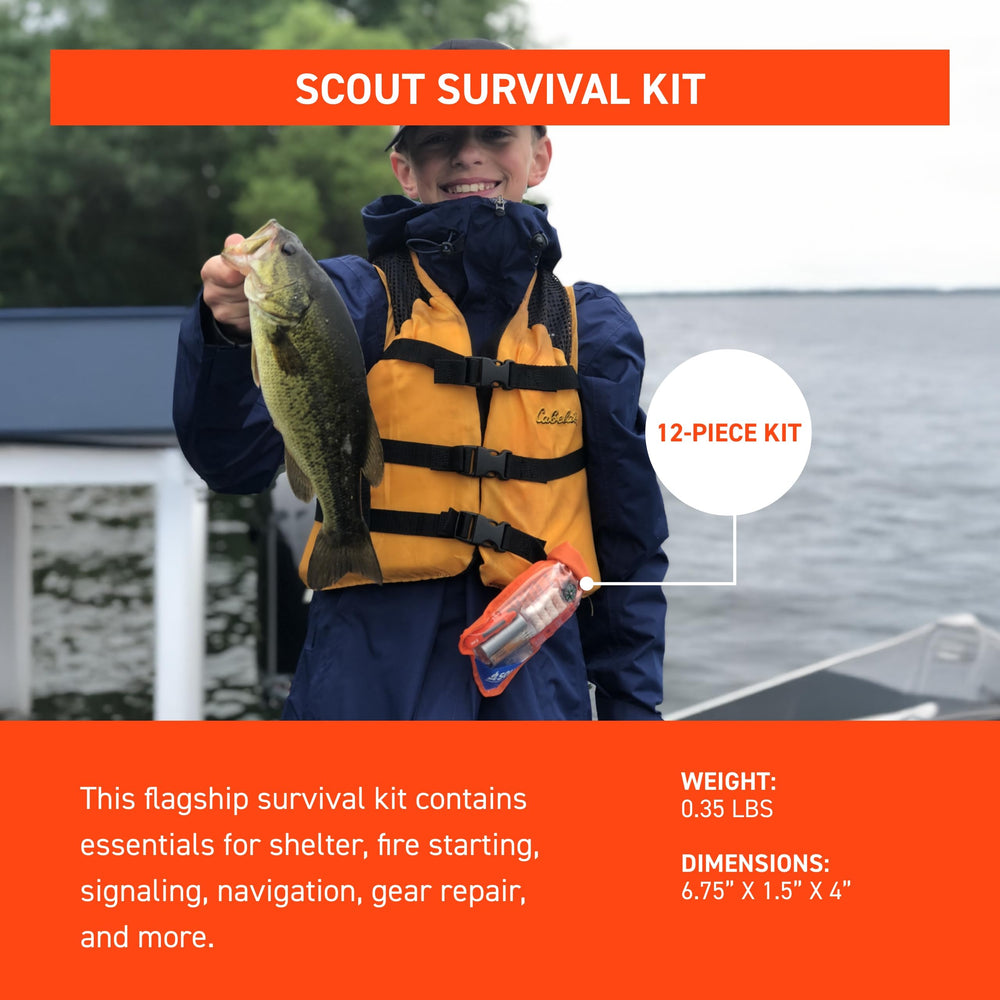 S.O.L. Scout reflective survival blanket close-up showing texture and heat-reflective surface