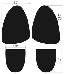 Soles2dance industrial-strength adhesive backing close-up for secure bond