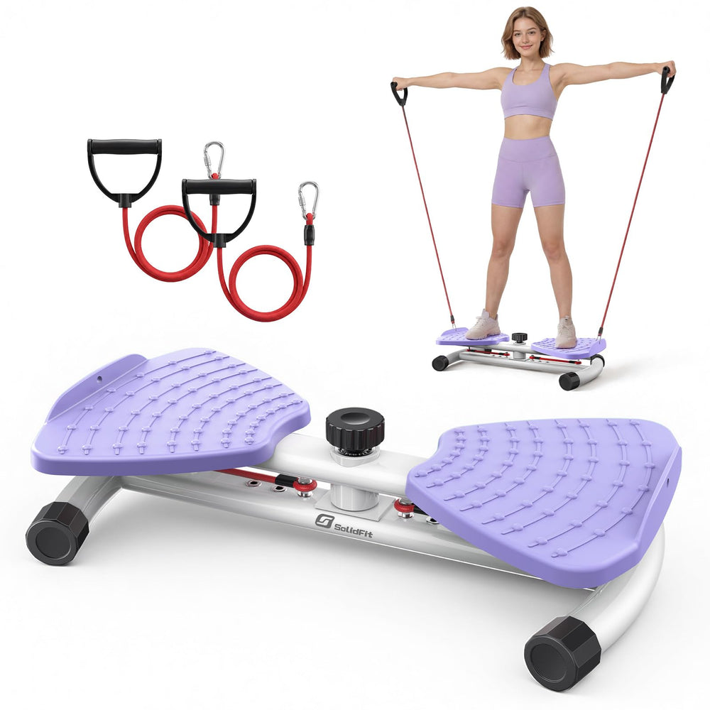 SolidFit waist twister front view showing compact stable platform and core benefit