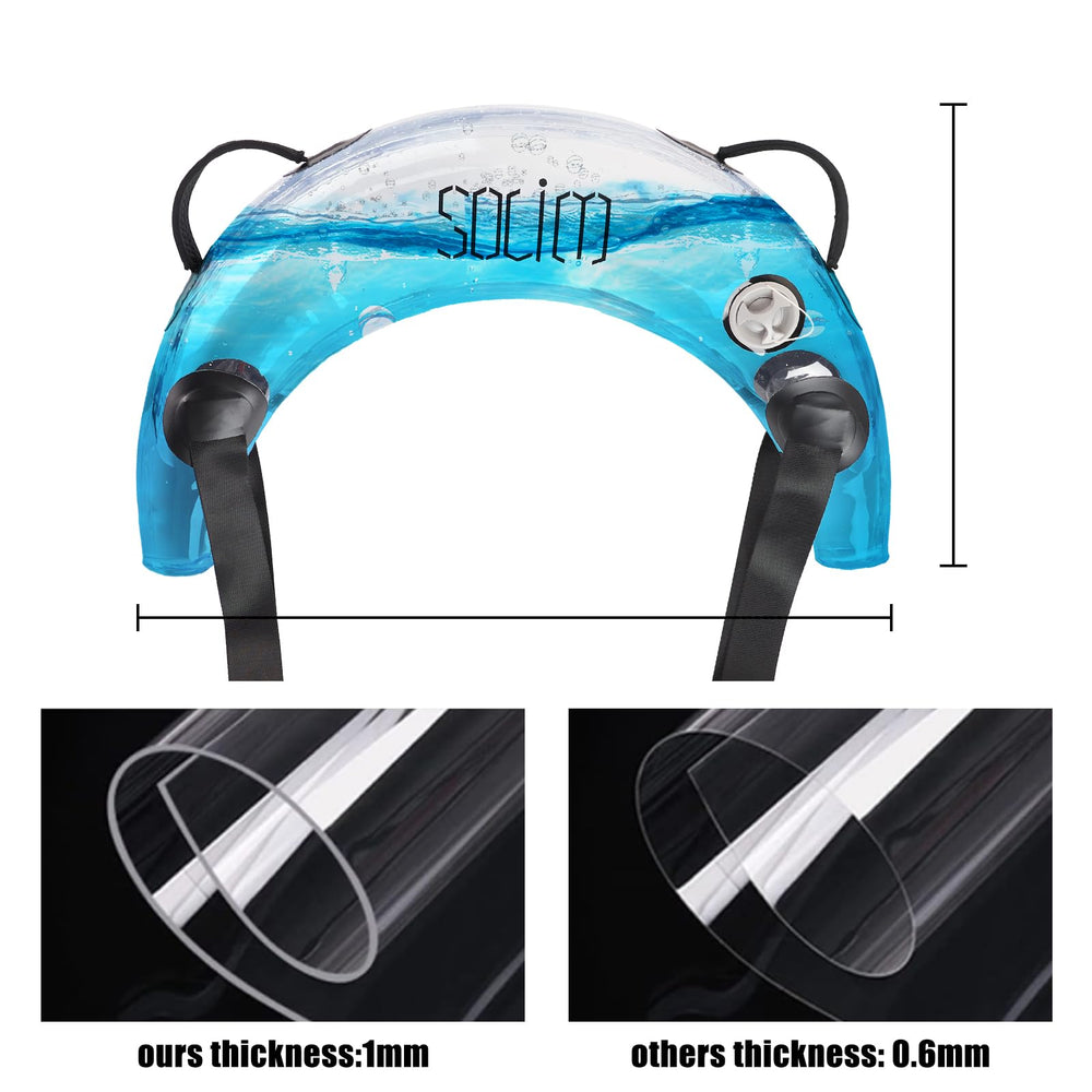 Solim aqua bag handle detail highlighting four grips for secure exercise options