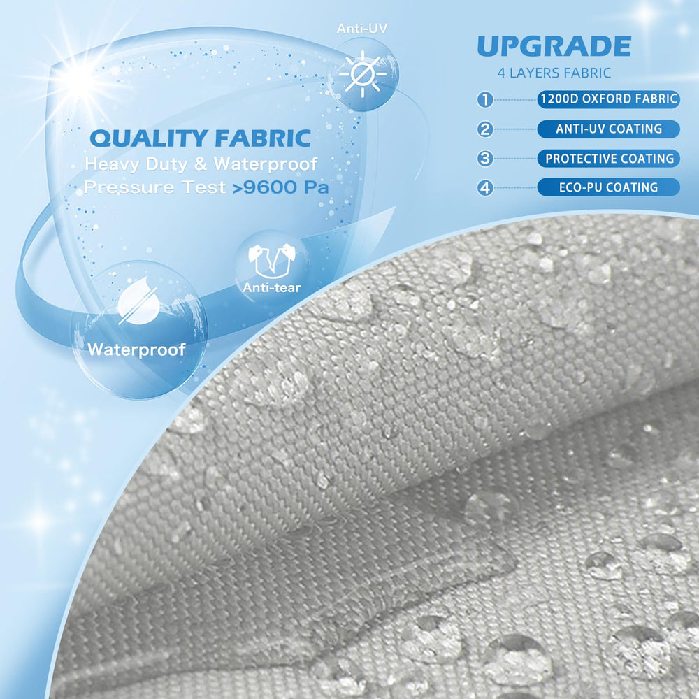 Solim close-up of 1200D fabric texture showing durable waterproof coating