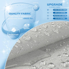 Solim close-up of 1200D fabric texture showing durable waterproof coating