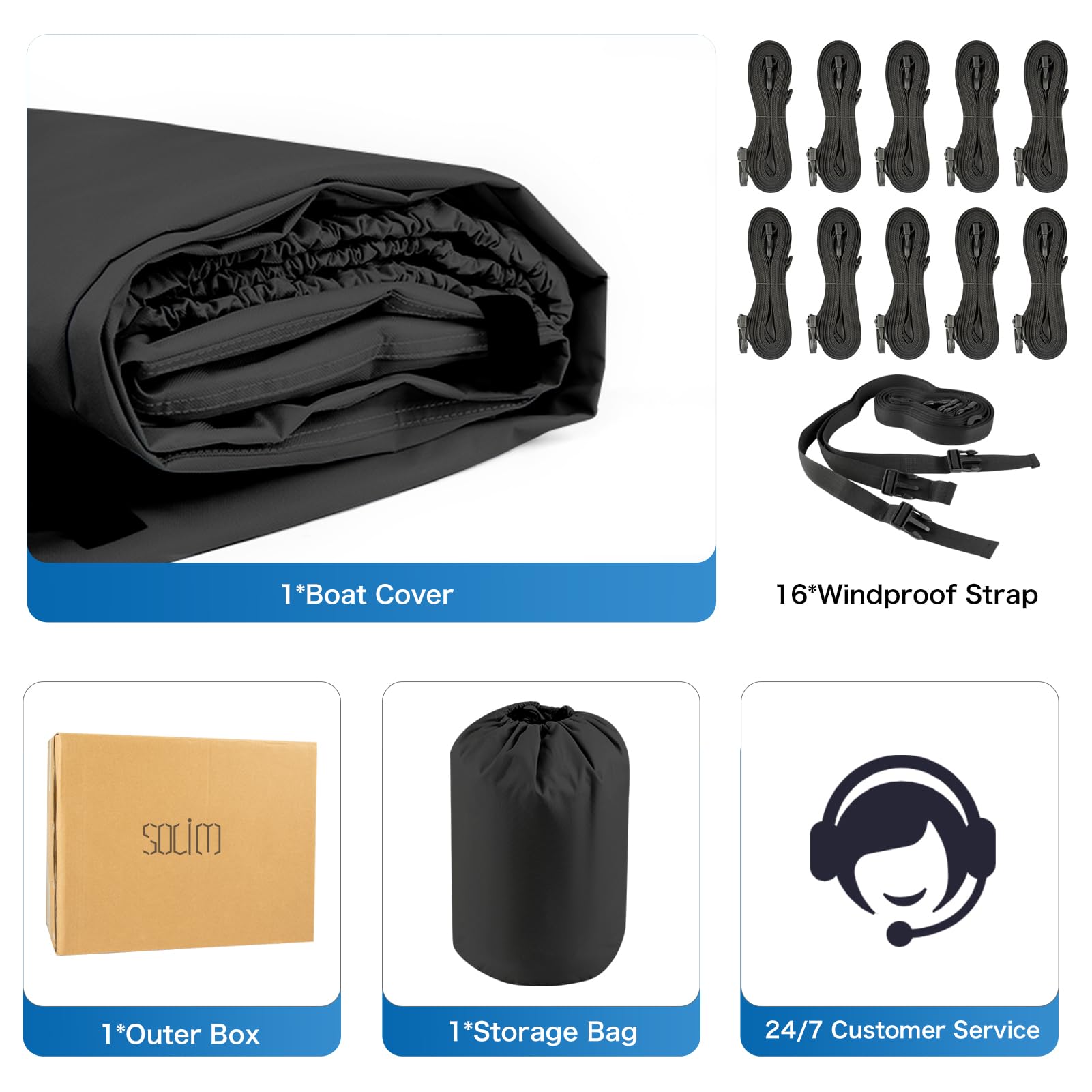 Solim folded cover inside storage bag for compact transport and convenience