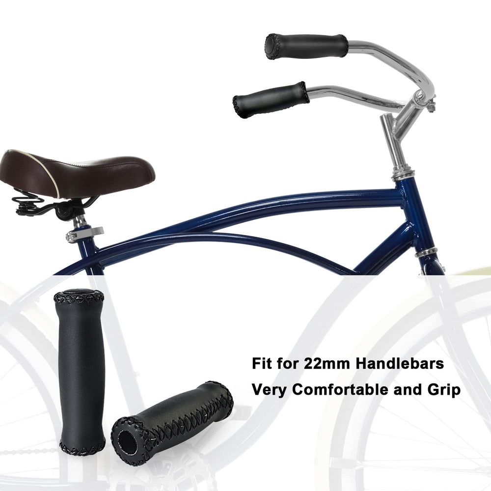 SOLODRIVE grips installed on a beach cruiser showing improved comfort and style