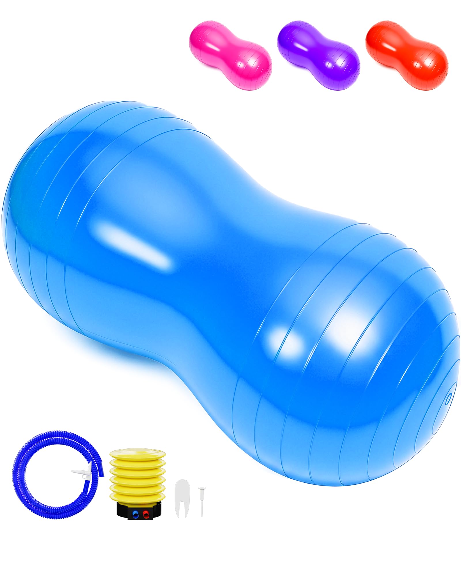 Soluxy front view of peanut ball showing shape and extra support