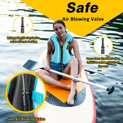 SOLY vest inflated on snorkeler showing buoyancy benefit