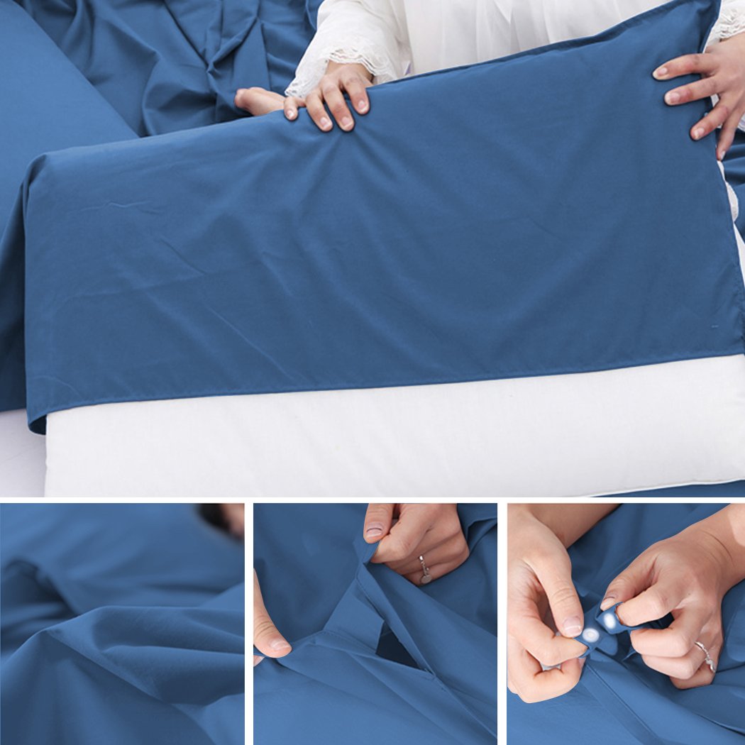 SOMOYA detail of built-in pillowcase holding pillow for added sleeping comfort