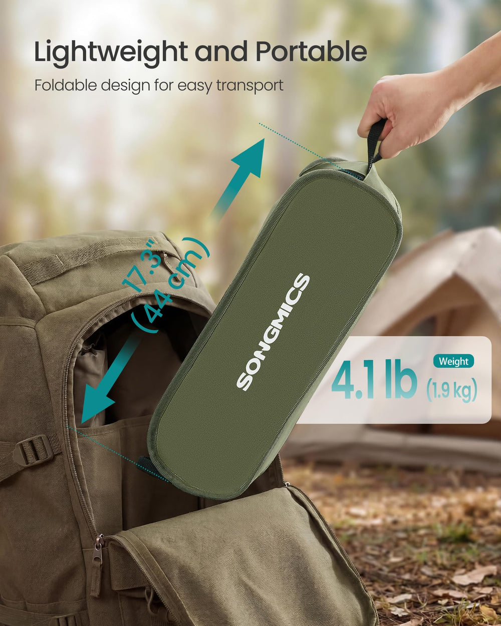 SONGMICS dual storage pockets holding phone and keys for convenience