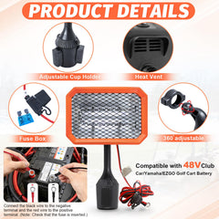 SOQSYS swivel head angled to show adjustable-directional heating benefit