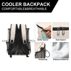 sorozien front zippered pocket open displaying organized storage and easy reach