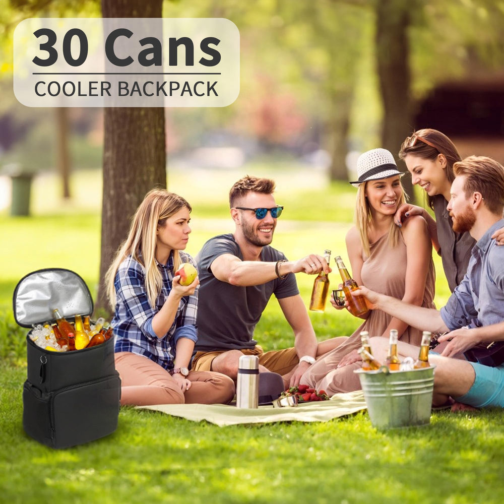 sorozien cooler next to cans to show size and packing capacity