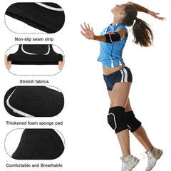 Sosation worn during a volleyball dive demonstrating secure fit and protection benefit