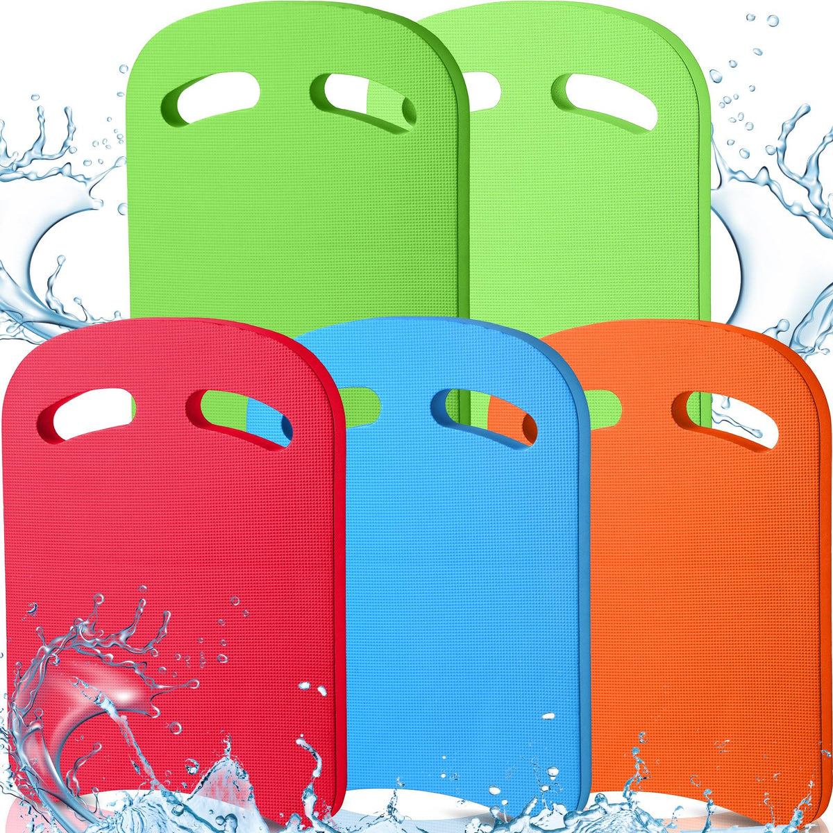 Sosation kickboard front packaging showing five colorful boards and benefits