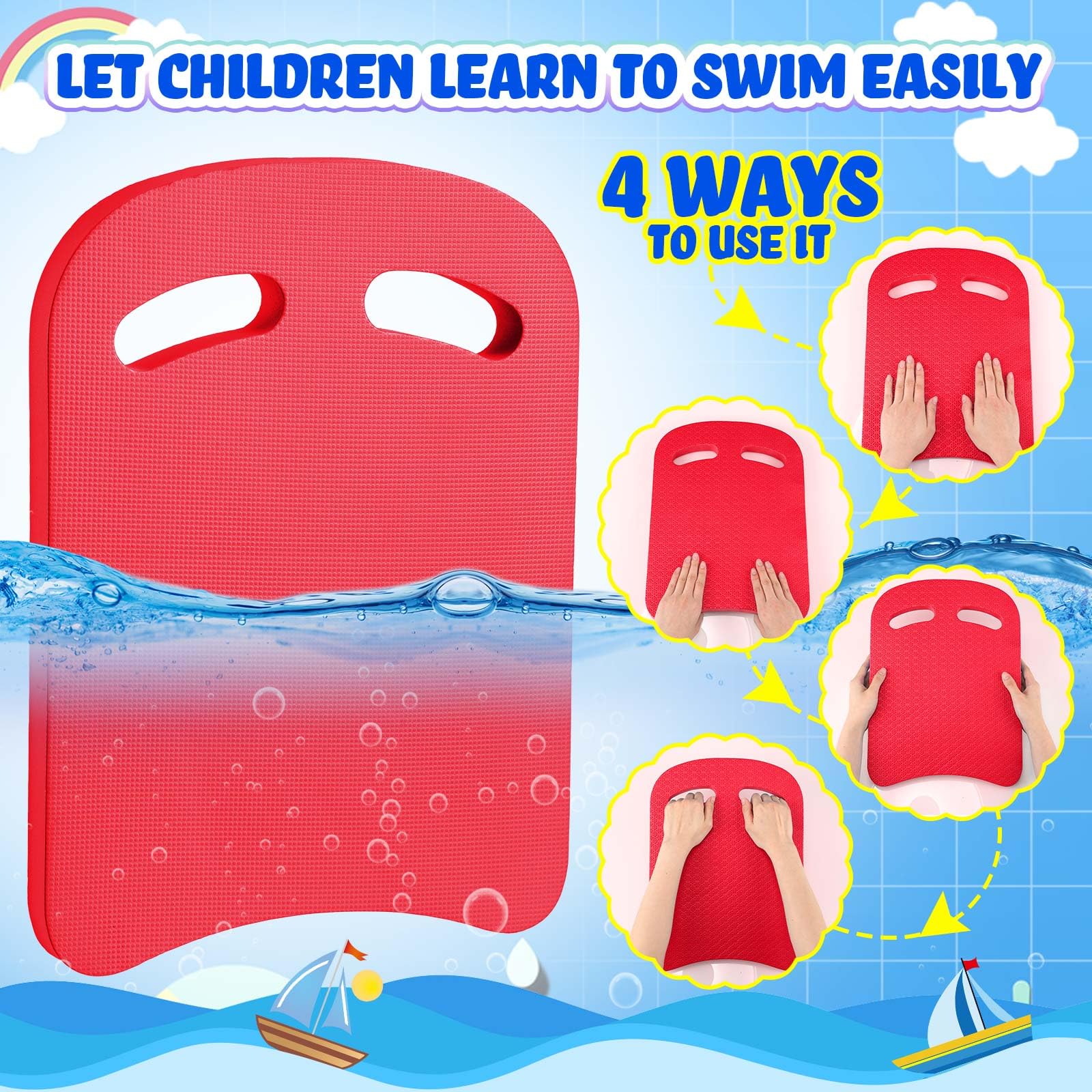 Sosation kickboard scale with child demonstrating size and kid-friendly fit
