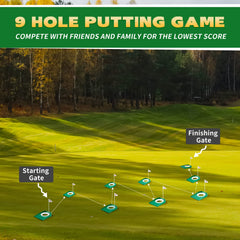 Sotiff set placed on artificial green for realistic roll benefit