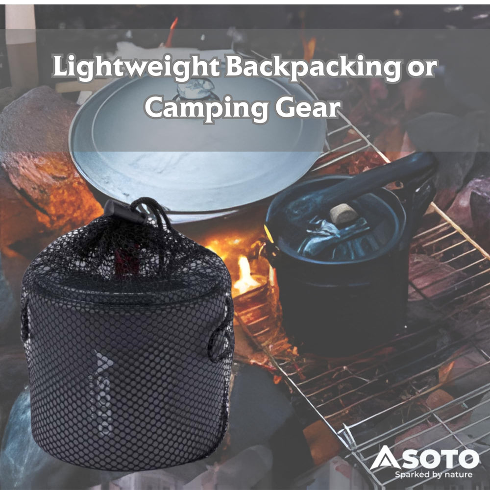 SOTO Amicus boiling water outdoors, fast heat-up keeps meals quick