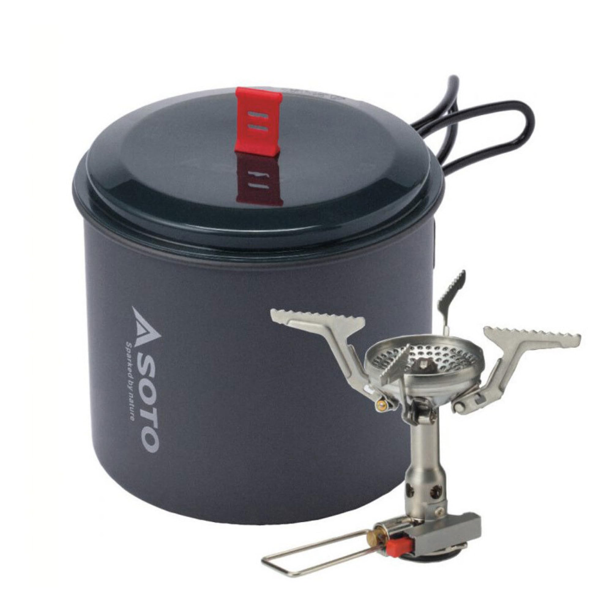 SOTO Amicus at campsite cooking, reliable outdoor meal preparation