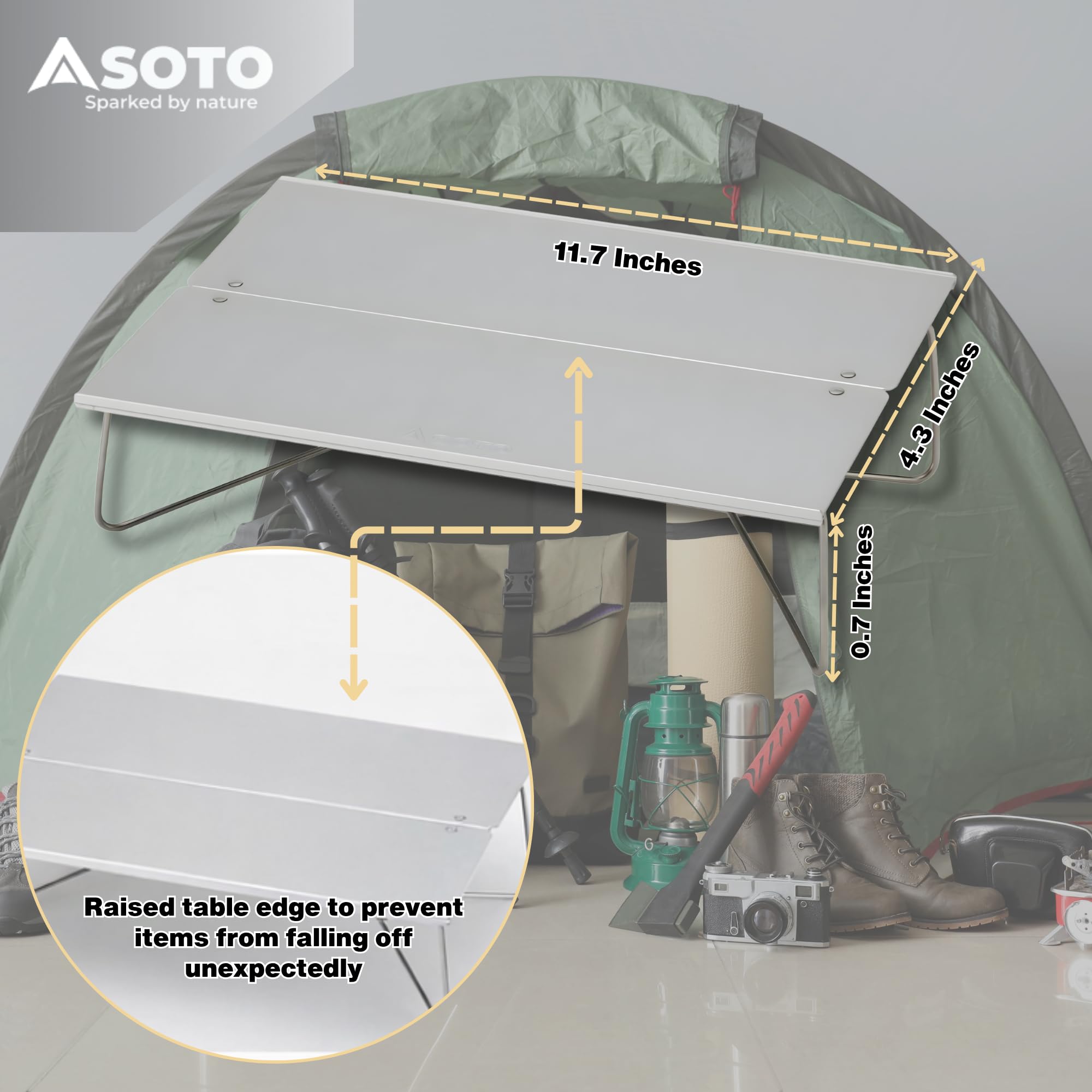 SOTO pop-up action open demonstrating fast setup and convenience