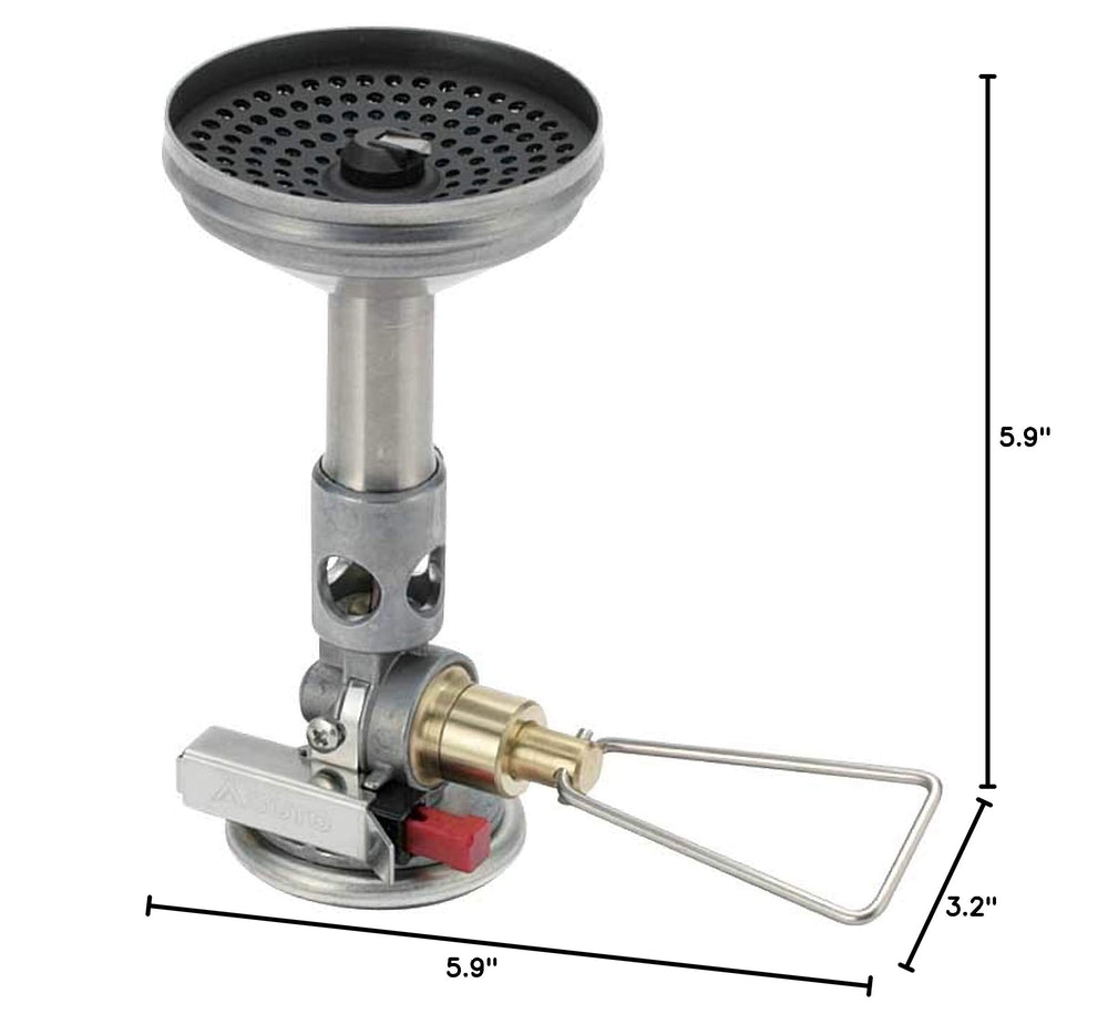 SOTO WindMaster on a campsite stove stand showing practical outdoor cooking setup