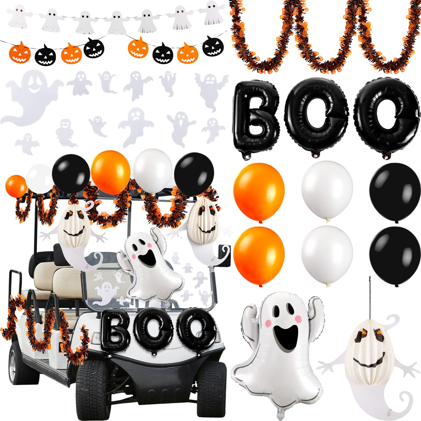 Soulchen ghost balloon front view creates a spooky focal point