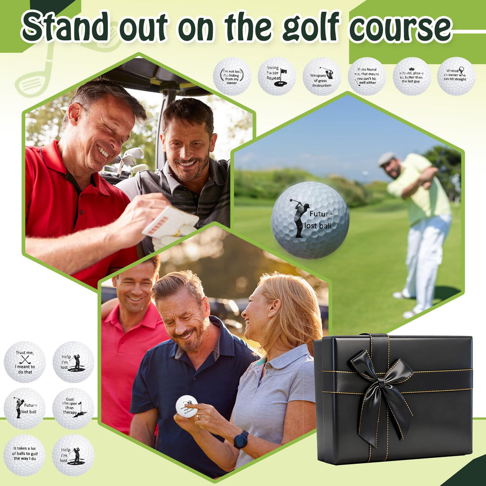 Soulchen gift box on a table with golf accessories benefit: stylish gift for golfers