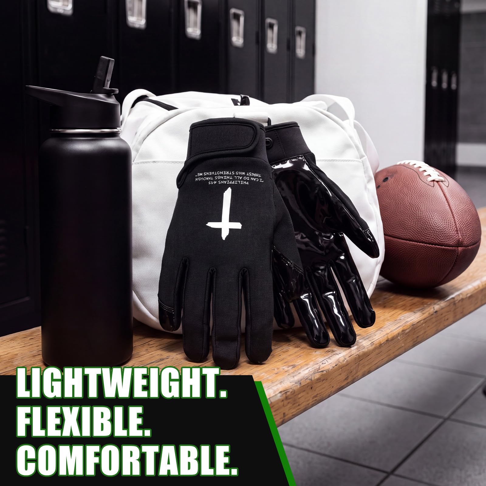 Soulchen gloves packaged as a gift emphasizing faith and performance