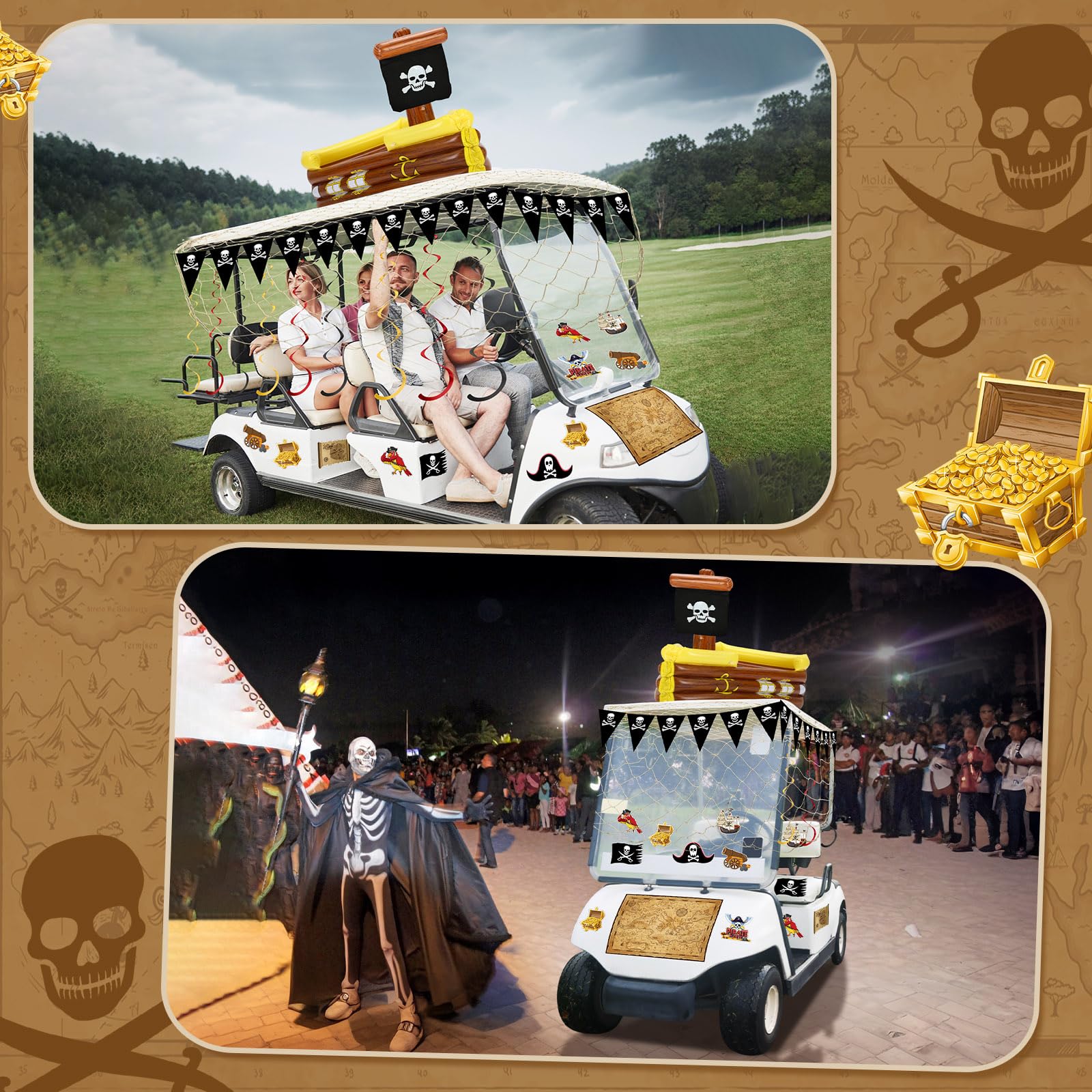 Soulchen pirate cutouts displayed close up for instant thematic accents